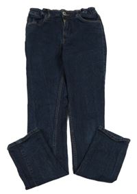 Tmavomodré skinny fit rifle H&M