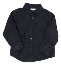 Tmavomodrá riflová košilová bunda Jasper Conran