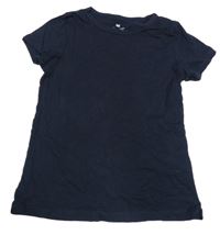 Tmavomodré tričko H&M