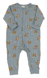 Modrošedý overal s lišáky H&M