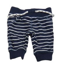 Tmavomodro-bílé pruhované tepláky Miniclub