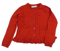 Červený propínací svetr Claks