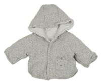 Béžový melírovaný zateplený kabátek s kapucí Nutmeg