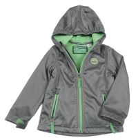 Šedá softshellová bunda s kapucí Lily & Dan