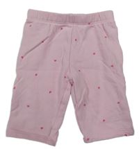 Světlerůžové teplákové kalhoty se srdíčky Next 