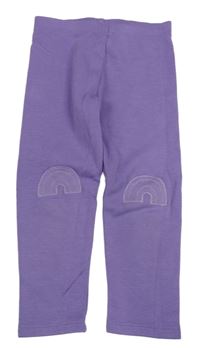 Lila zateplené legíny s duhami Next