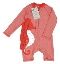 Nové - Korálový UV overal s mořským koníkem Topomini