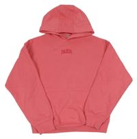 Růžová mikina s nápisem a kapucí George