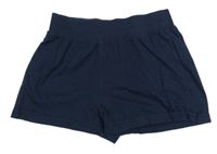 Tmavomodré bavlněné kraťasy Bonprix