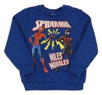 Kobaltově modrá mikina se Spider-many Marvel