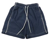 Tmavomodré plážové kraťasy s proužky M&S