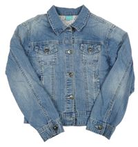 Modrá riflová crop bunda Infinity