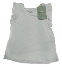 Nové - Bílé tričko s volánky H&M