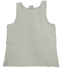 Smetanový žebrovaný crop top Y.F.K.