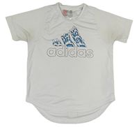 Bílé funkční sportovní tričko Adidas