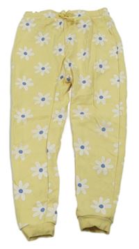 Šafránové květované tepláky George