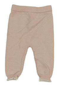 Světlerůžové úpletové kalhoty M&S