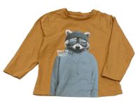 Hnědé triko s mývalem name it.