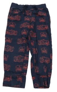 Tmavomodré tepláky s hasiči GAP