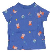 Modro-fialové tričko s Peppa Pig M&S