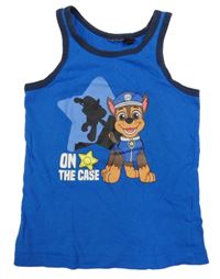 Modro-tmavomodré tílko s PAW PATROL - Chase nickelodeon