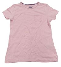 Růžové tričko s kapsičkou Pepperts
