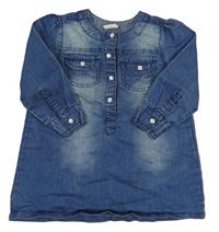 Modré šaty riflového vzhledu H&M
