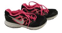 Černo-neonově růžové botasky Nike vel. 35,5