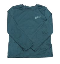 Tmavozelené sportovní triko s nápisem zn. Lupilu