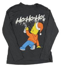 Antracitové triko s Bartem Simpsonem