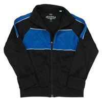 Černo-petrolejová propínací mikina M&S