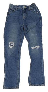 Modré rifle s prošoupáním na kolenou Name it