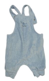 Světlemodré sametové laclové tepláky se slonem Next