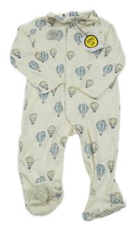 Nové - Smetanový overal s balóny a límečkem Tu