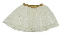 Bílá tylová sukně s hvězdami Kids