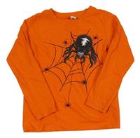 Oranžové triko s pavouky Dopodopo