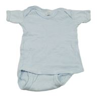 Světlemodro-bílé pruhované body