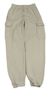 Smetanové tepláky s kapsami H&M