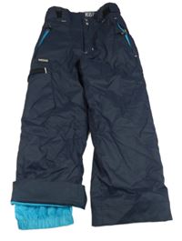 Tmavomodré šusťákové funkční oteplovačky wedze