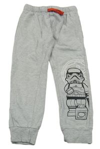 Šedé melírované tepláky se StarWars