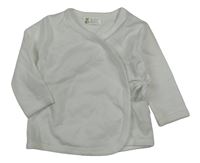 Bílé zavinovací triko 