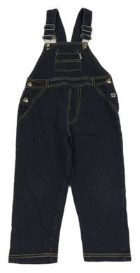 Tmavomodré laclové teplákové kalhoty riflového vzhledu jakoo