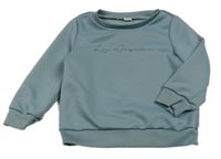 Modrá mikina s nápisem shein