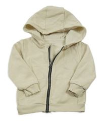 Smetanová propínací mikina s kapucí Primark