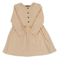 Meruňkovo-bílé pruhované šaty Primark