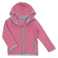 Růžová pletená propínací thermo mikina s kapucí Impidimpi