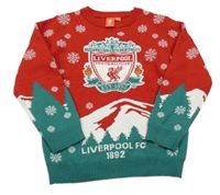 Červeno-zelený lehký svetr - Liverpool 