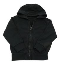 Černá propínací mikina s kapucí George