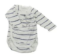 Bílo-modré pruhované zavinovací body s hvězdami 