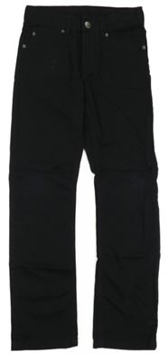 Černé plátěné skinny kalhoty H&M